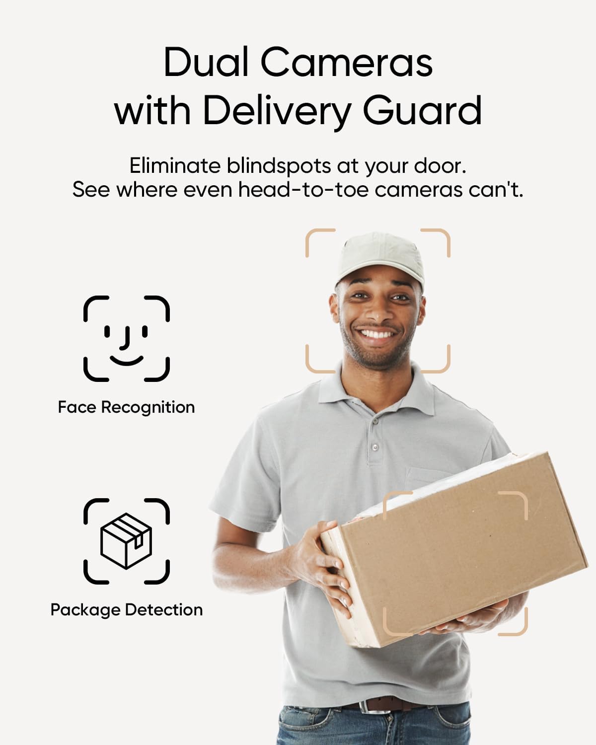 Detalle 2 de eufy Security Video Doorbell E340: Dual Cameras, 2K HD, Battery or Wired, No Subscriptions