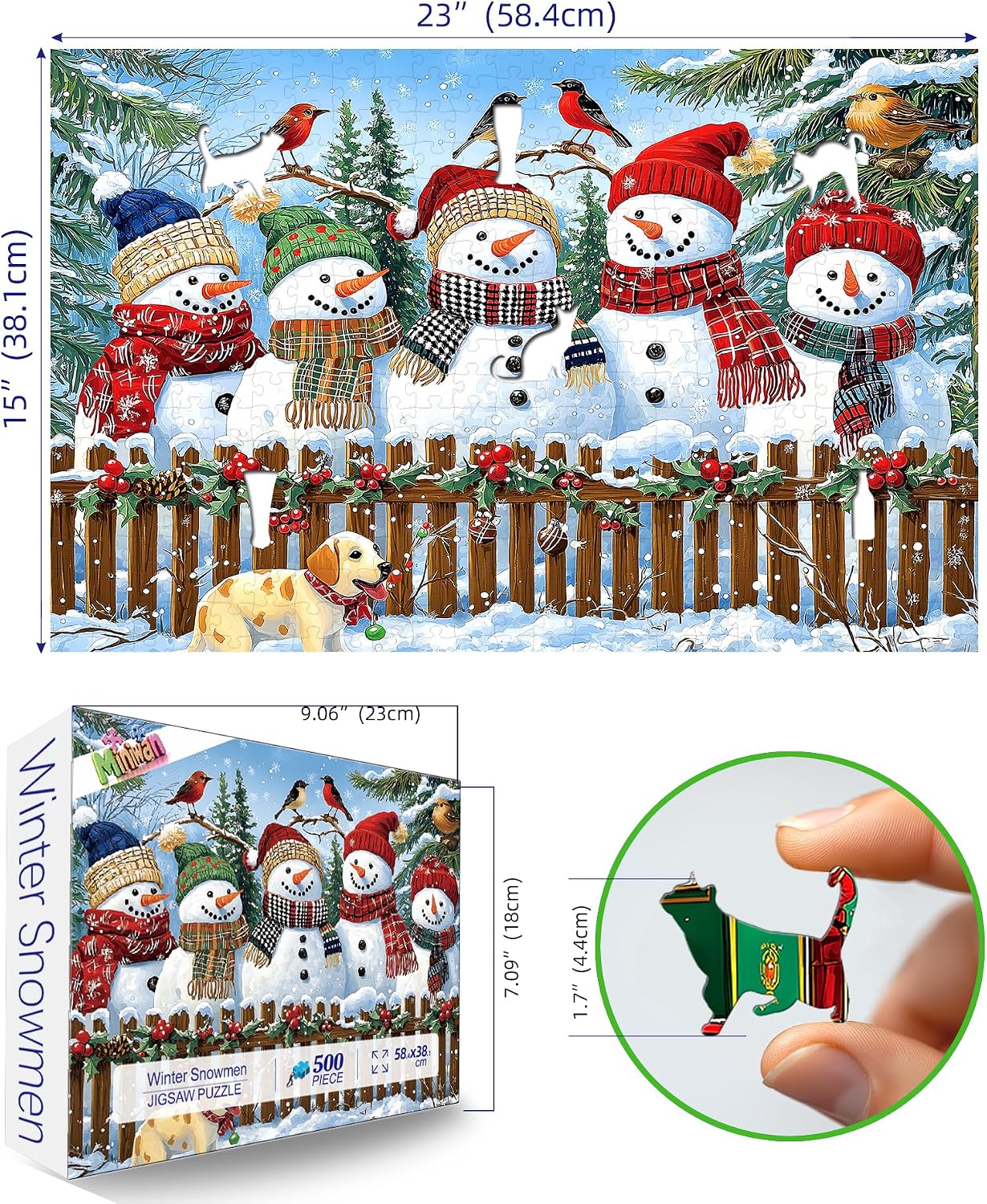 Detalle 2 de MINIWAN Christmas Jigsaw Puzzle 500 Pieces