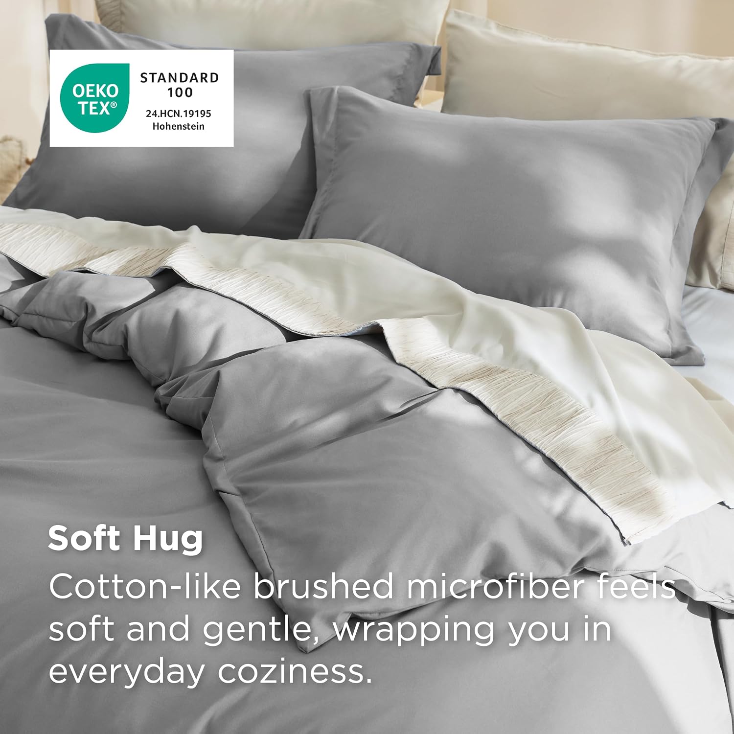 Detalle 2 de Bedsure Oversized King Duvet Cover 120" x 98