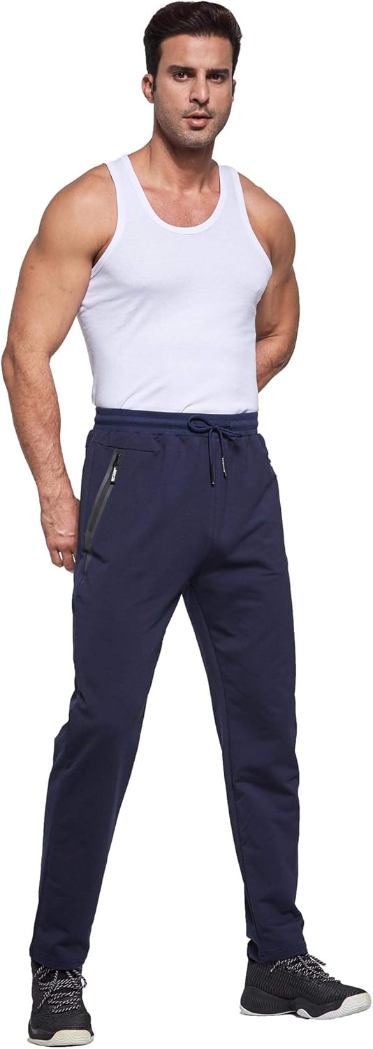 Thumbnail 5 de Tansozer Herren-Jogginghose Slim Fit mit Reißverschluss – Taschen, Kordelzug und weicher Baumwollmischung