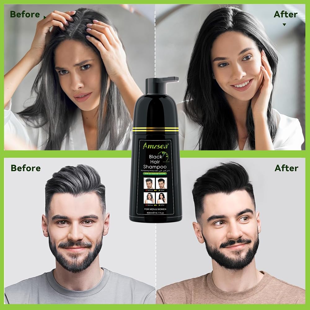 Detalle 1 de Instant Black Hair Shampoo Haarfärbeshampoo 30 Tage