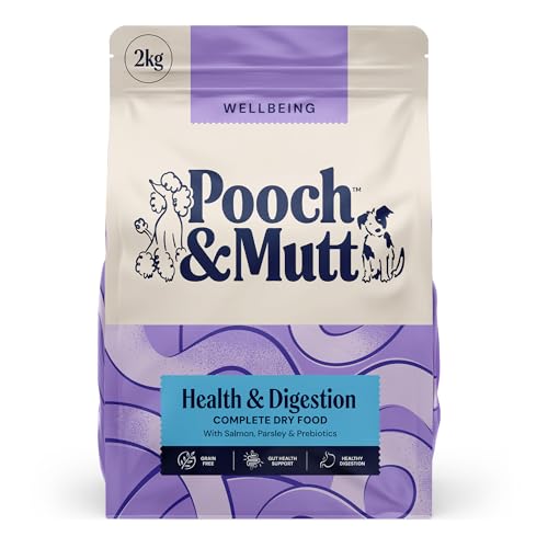 Imagen de Pooch & Mutt Health & Digestion Complete Dry Dog Food (Grain Free) – Salmon & Sweet Potato, 2kg en OfertitasTOP