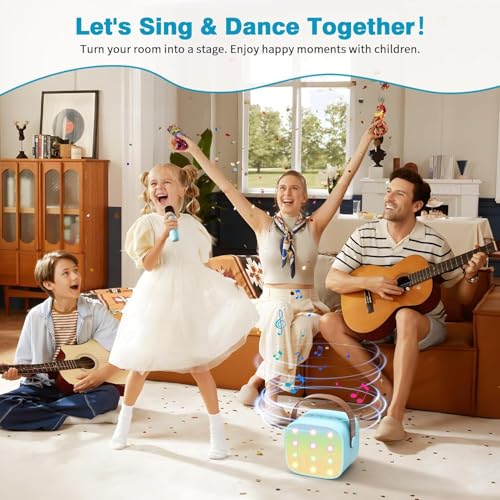 Thumbnail 7 de Voijump Mini Macchina per Karaoke con 2 Microfoni Wireless – Bluetooth Portatile 2026