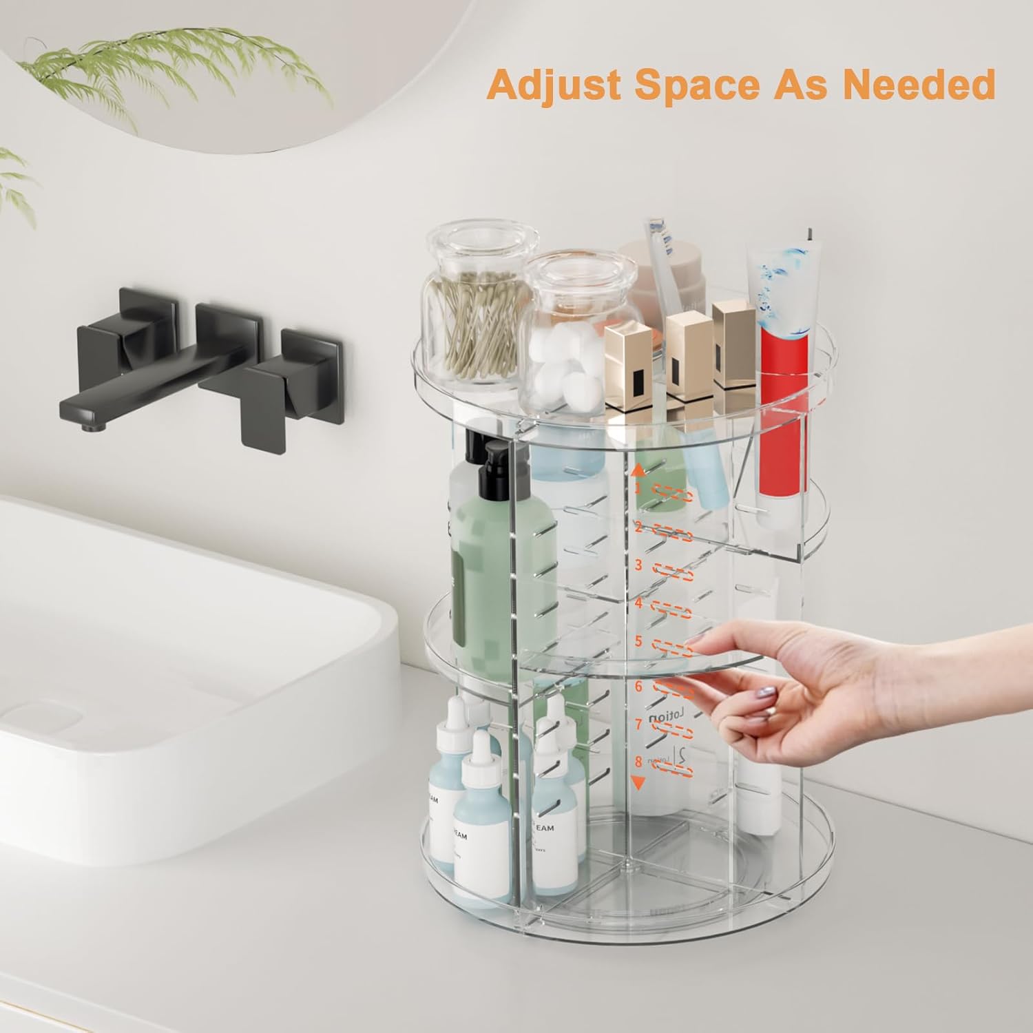 Detalle 2 de Rotating Makeup Organizer 9in x 12in