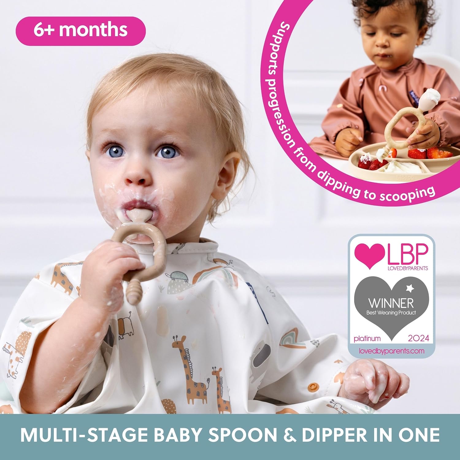 Thumbnail 1 de Bibado Dippit Baby Spoon 2-Pack