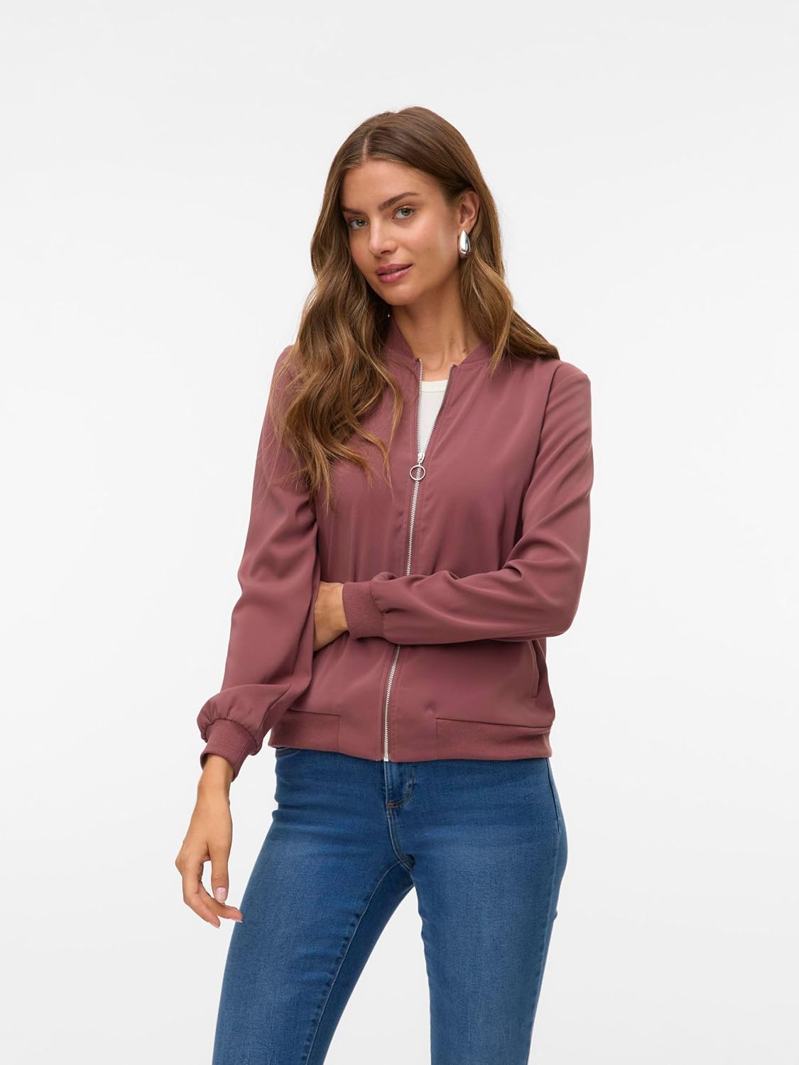 Thumbnail 1 de VERO MODA Damen Leichte Jacke VMCOCO – Blouson mit Reißverschluss und Stretch
