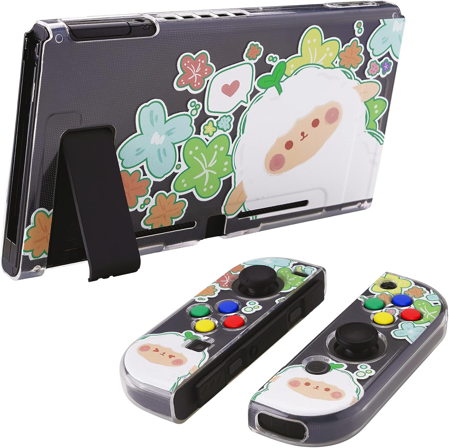 Detalle de playvital Transparent Protective Case for Nintendo Switch