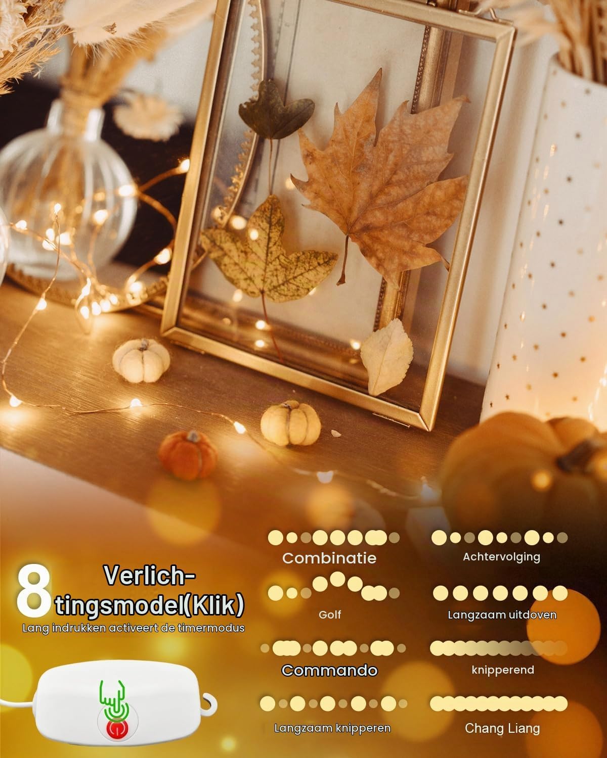 Thumbnail 2 de AdalyRoma jmg-cnnk lichtsnoer, 3 m, 30 warmwitte leds en timer