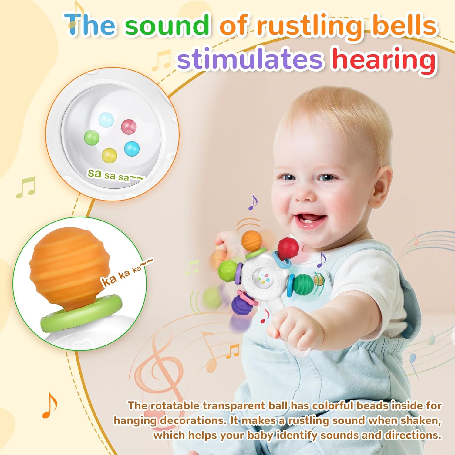 Thumbnail 2 de Food Quality Baby Teething Ring for 0-36 Months