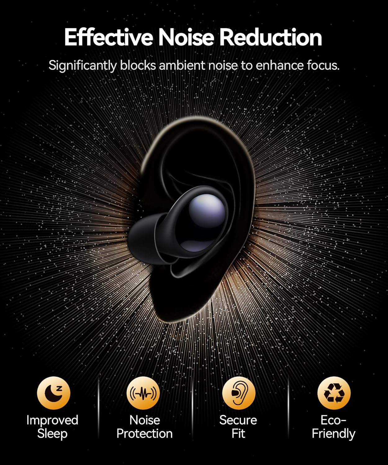 Detalle 2 de TOAPEX Silicone Ear Plugs for Sleeping