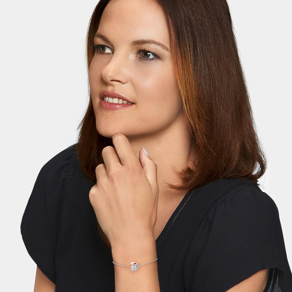 Detalle de Engelsrufer Damen Armband aus Sterling Silber mit Herz-Flügel Anhänger