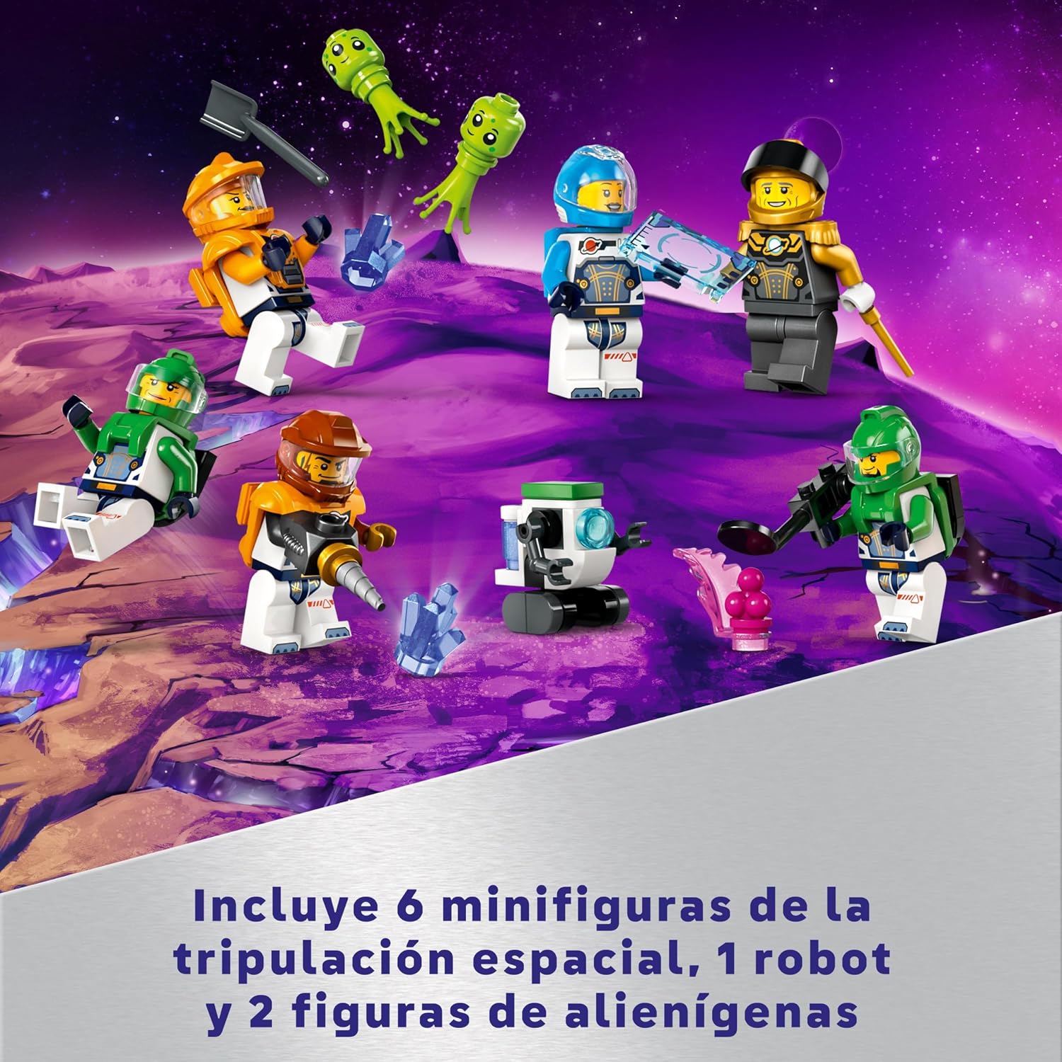 Thumbnail 5 de LEGO City Base Espacial 🚀 Plataforma de Lanzamiento y Minifiguras