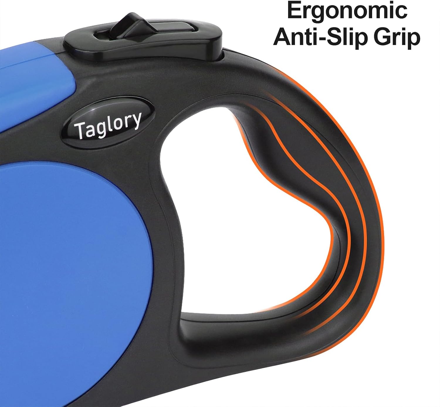 Detalle 2 de Taglory Retractable Dog Lead 5 m (Extendable, No-Tangle) for Small & Medium Dogs up to 20 kg, Blue