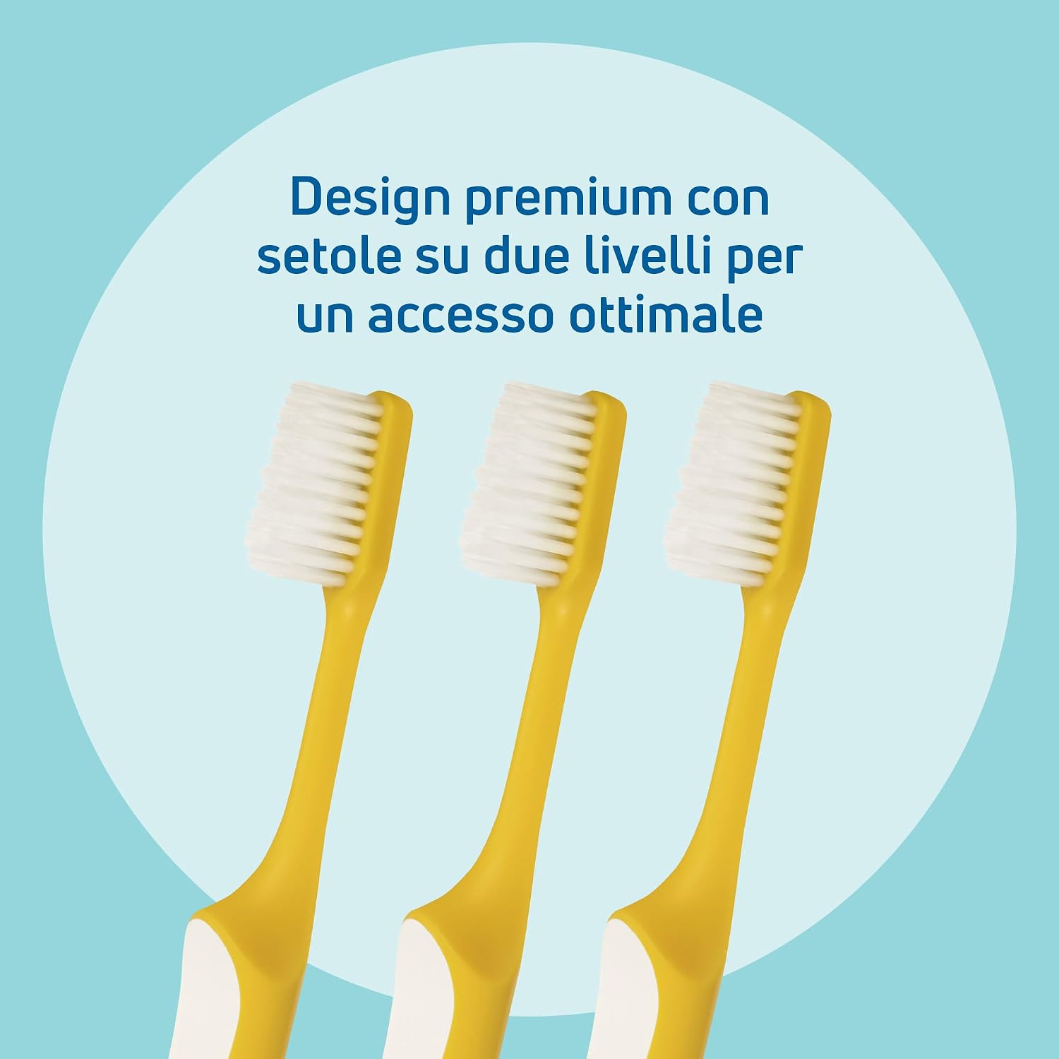 Detalle de Spazzolino TePe Supreme Soft 3pz: pulizia delicata ma efficace con setole su due livelli