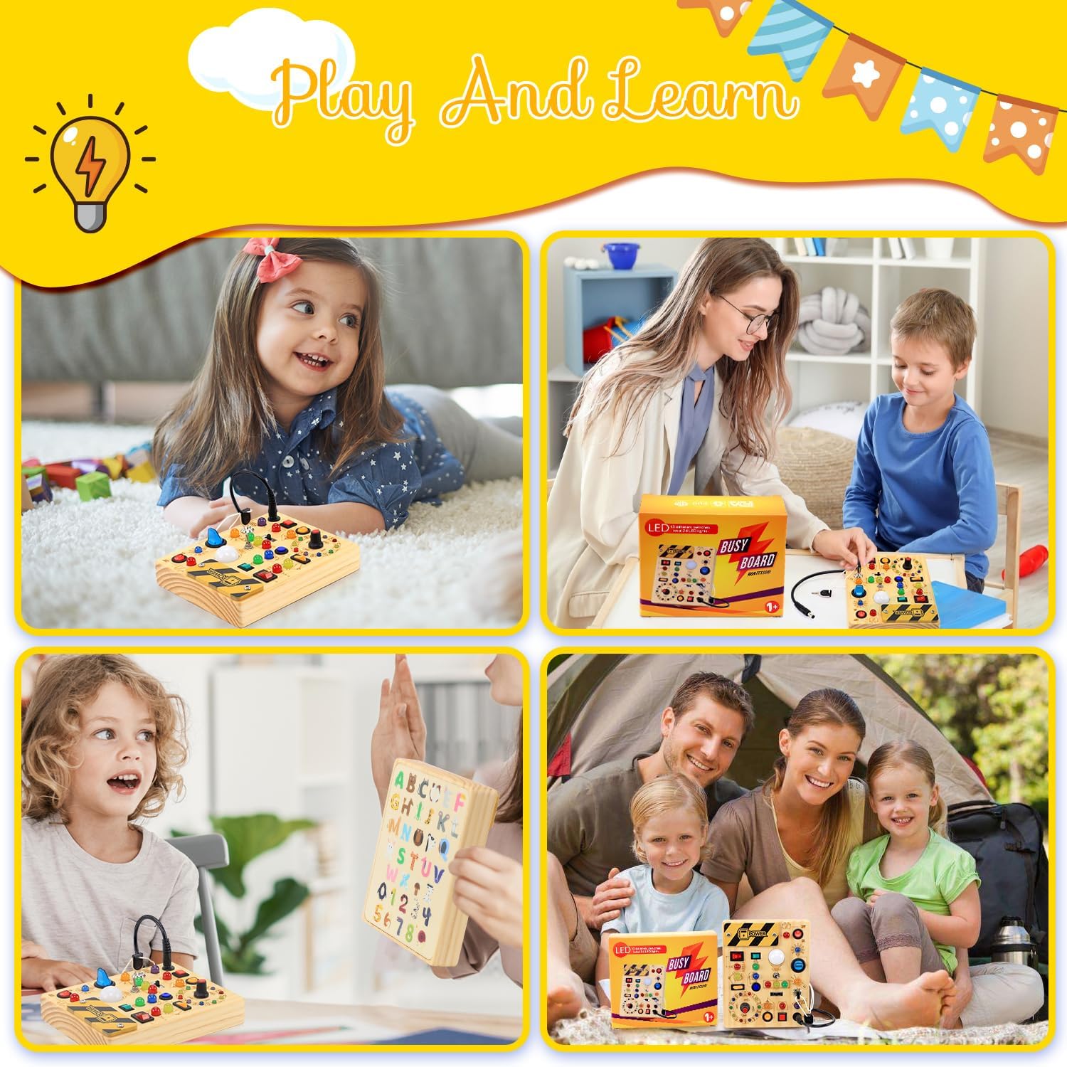 Thumbnail 5 de RichBoy Montessori Busy Board 37-in-1