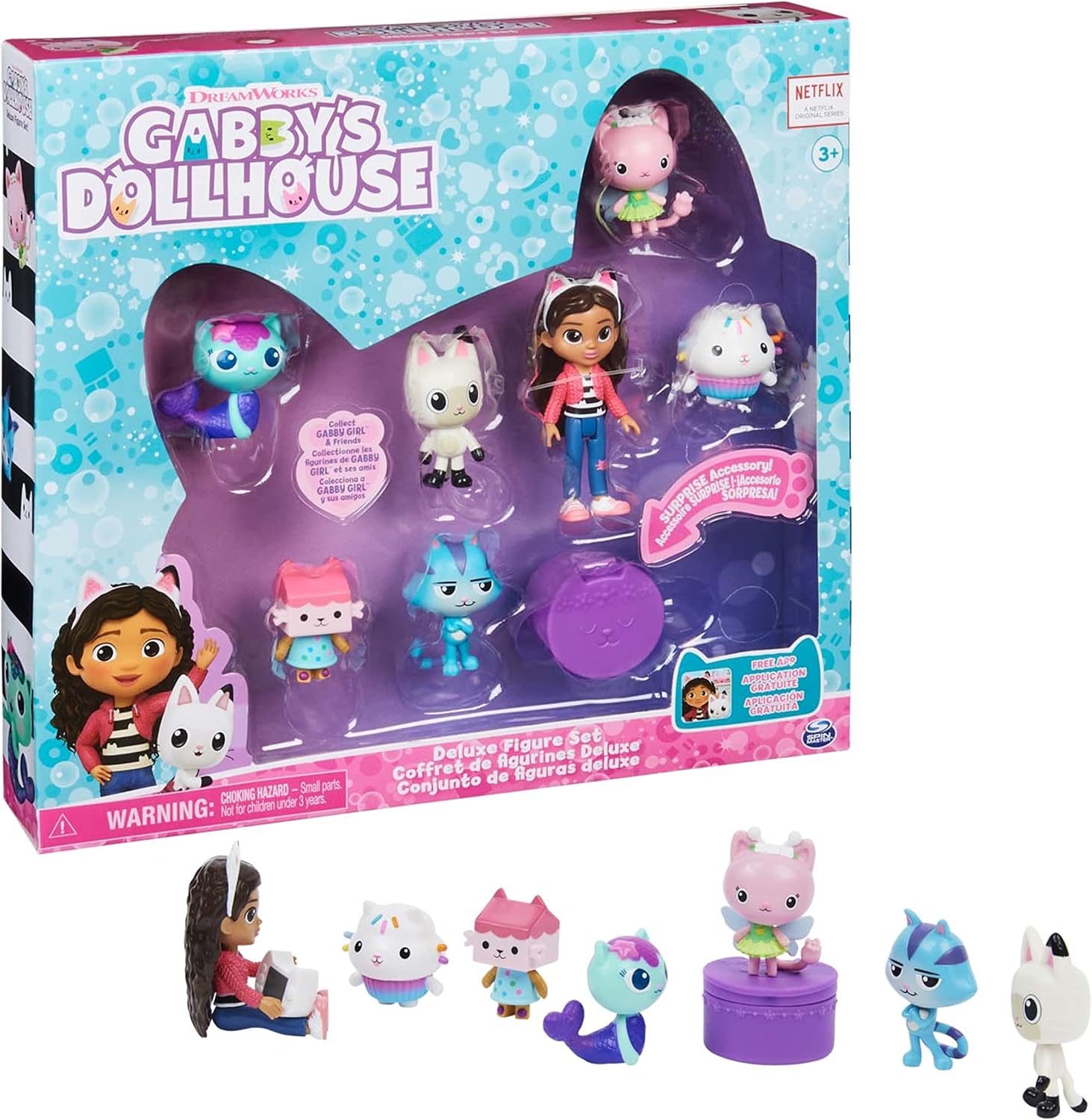 Detalle de Gabby’s Dollhouse Deluxe Figure Set 7 toys