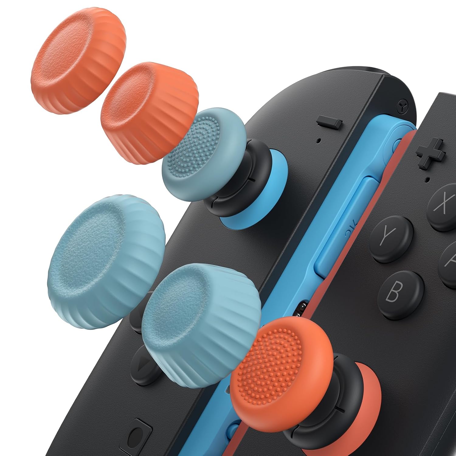 Detalle de JSAUX Joystick Kappen für Switch 2 6er-Set