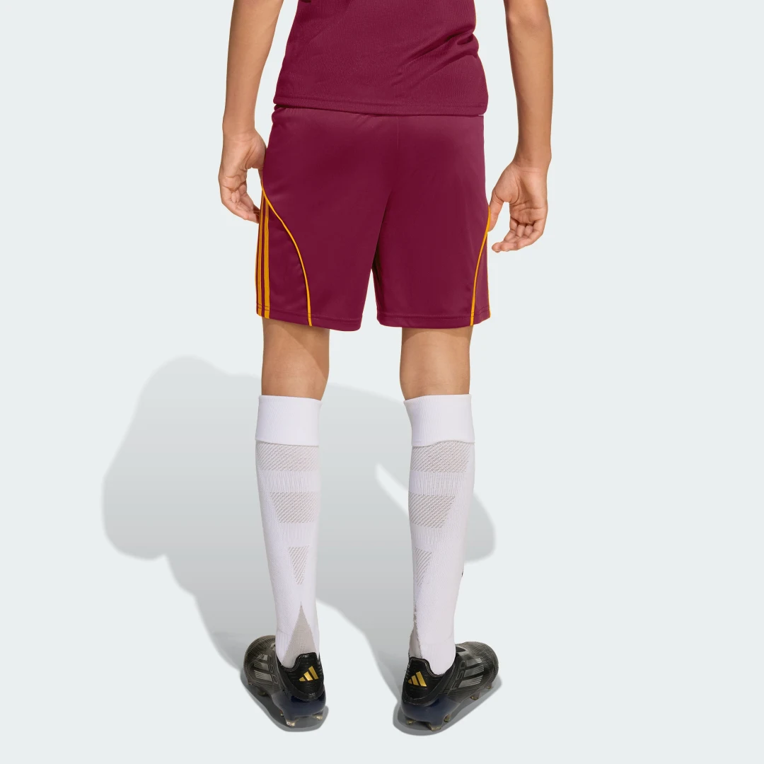 Detalle 2 de Pantalón corto primera equipación AS Roma 25/26 de Adidas – Burgundy