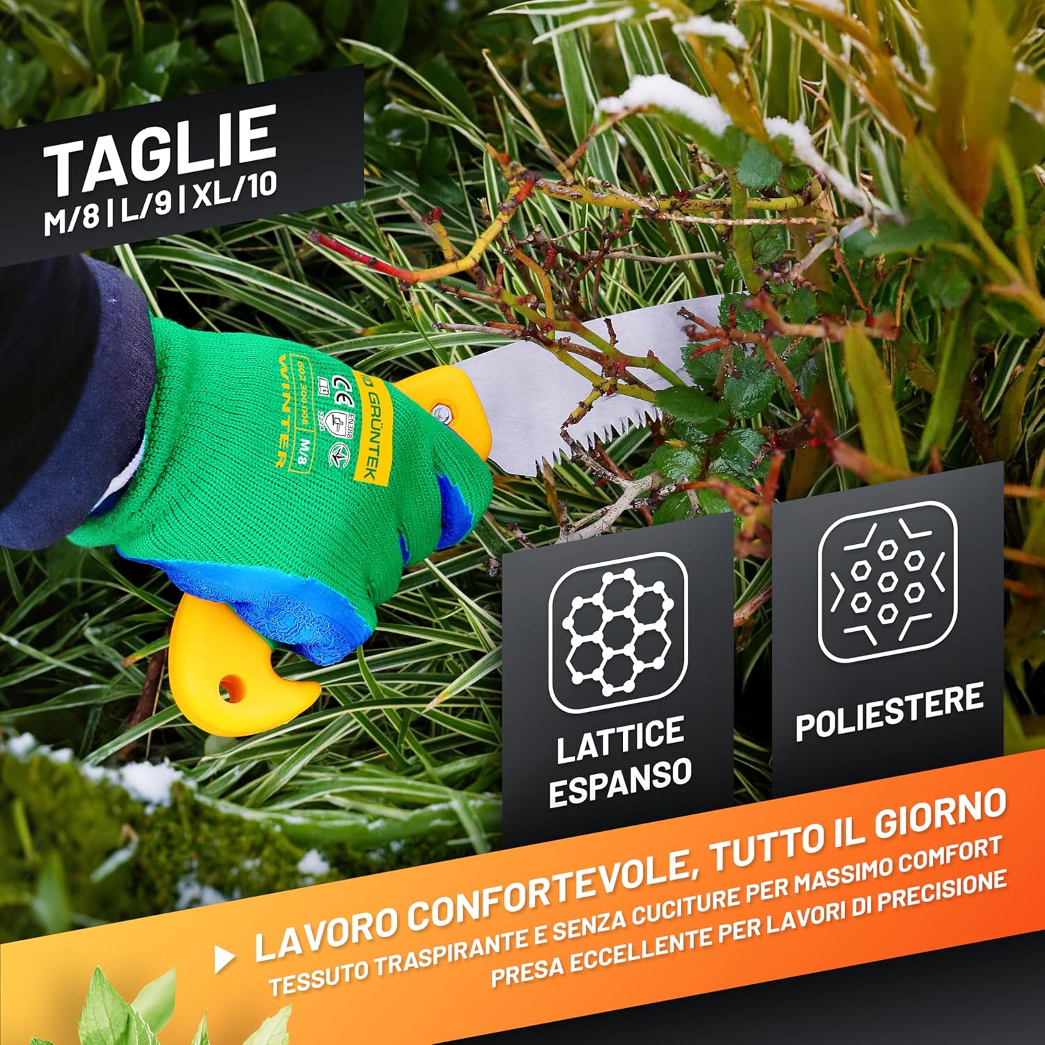 Thumbnail 1 de GRÜNTEK Guanti Giardinaggio Invernali 4 paia