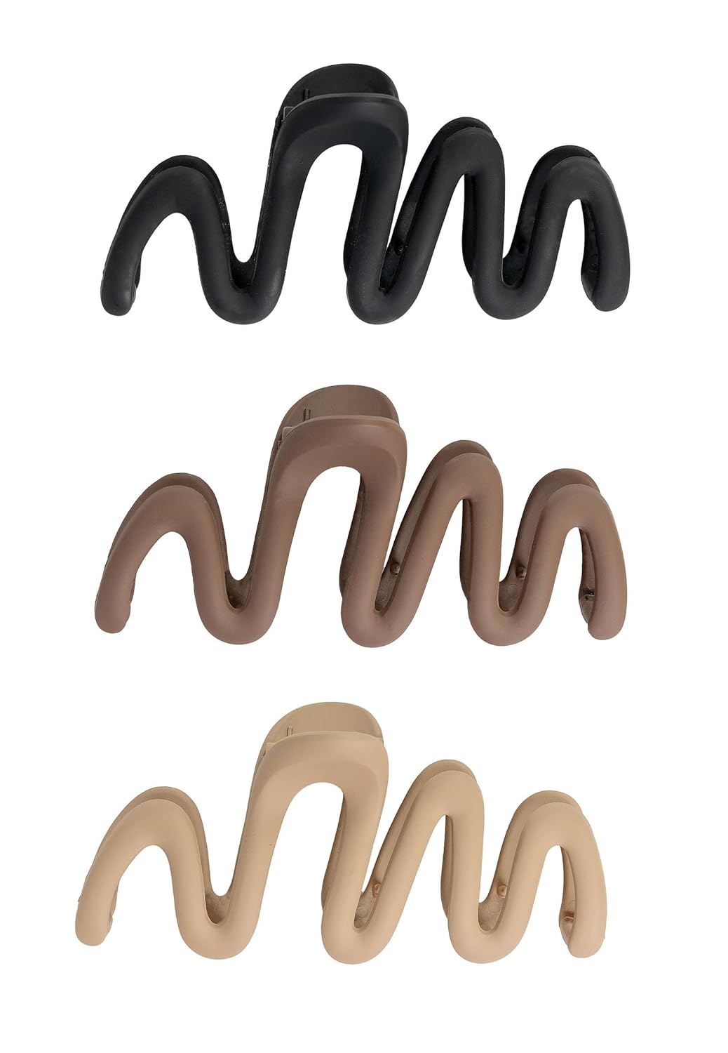 Thumbnail 1 de Brushworks Wave Claw Clips (3er-Set) – starke, bequeme Haarclips für einen modernen Look