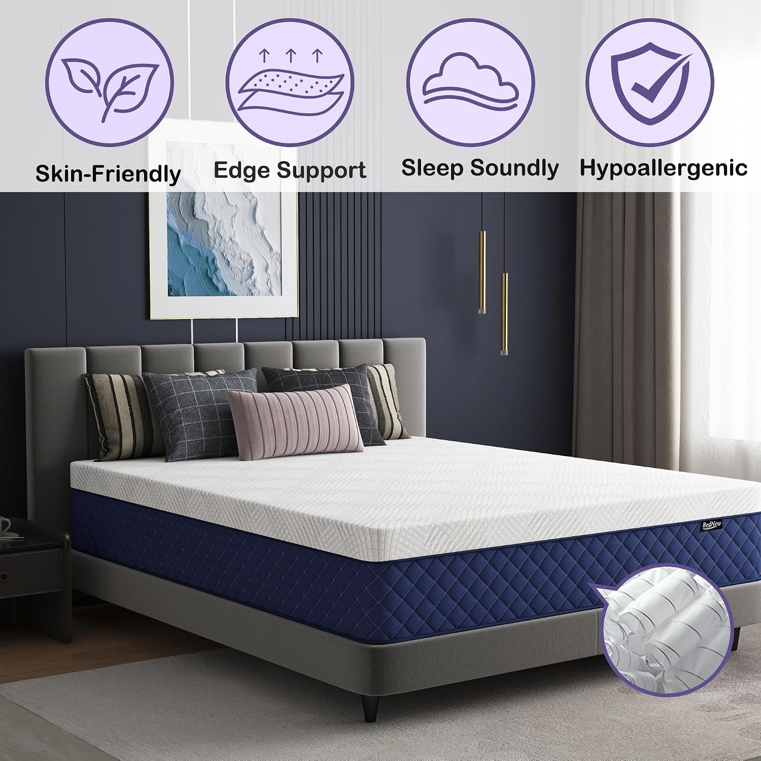 Thumbnail 4 de Bednew Double Mattress 30cm Hybrid