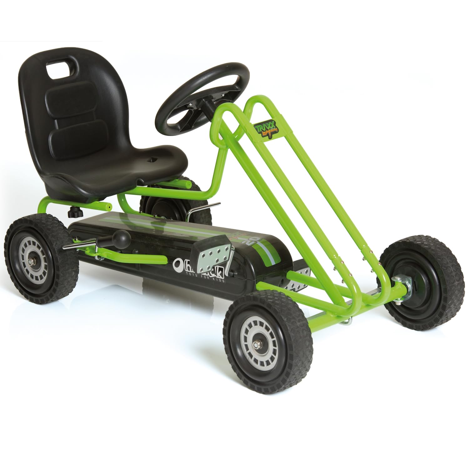 Thumbnail 5 de hauck Go-Kart Lightning für Kinder ab 4 Jahren bis 50 kg mit Handbremse, verstellbarem Sitz und Vor-/Rückwärtsgang (Pink)