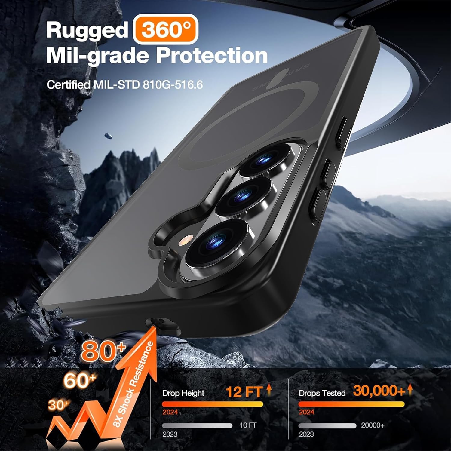 Thumbnail 3 de WRJ Magnetic Matte Case for Galaxy S26+