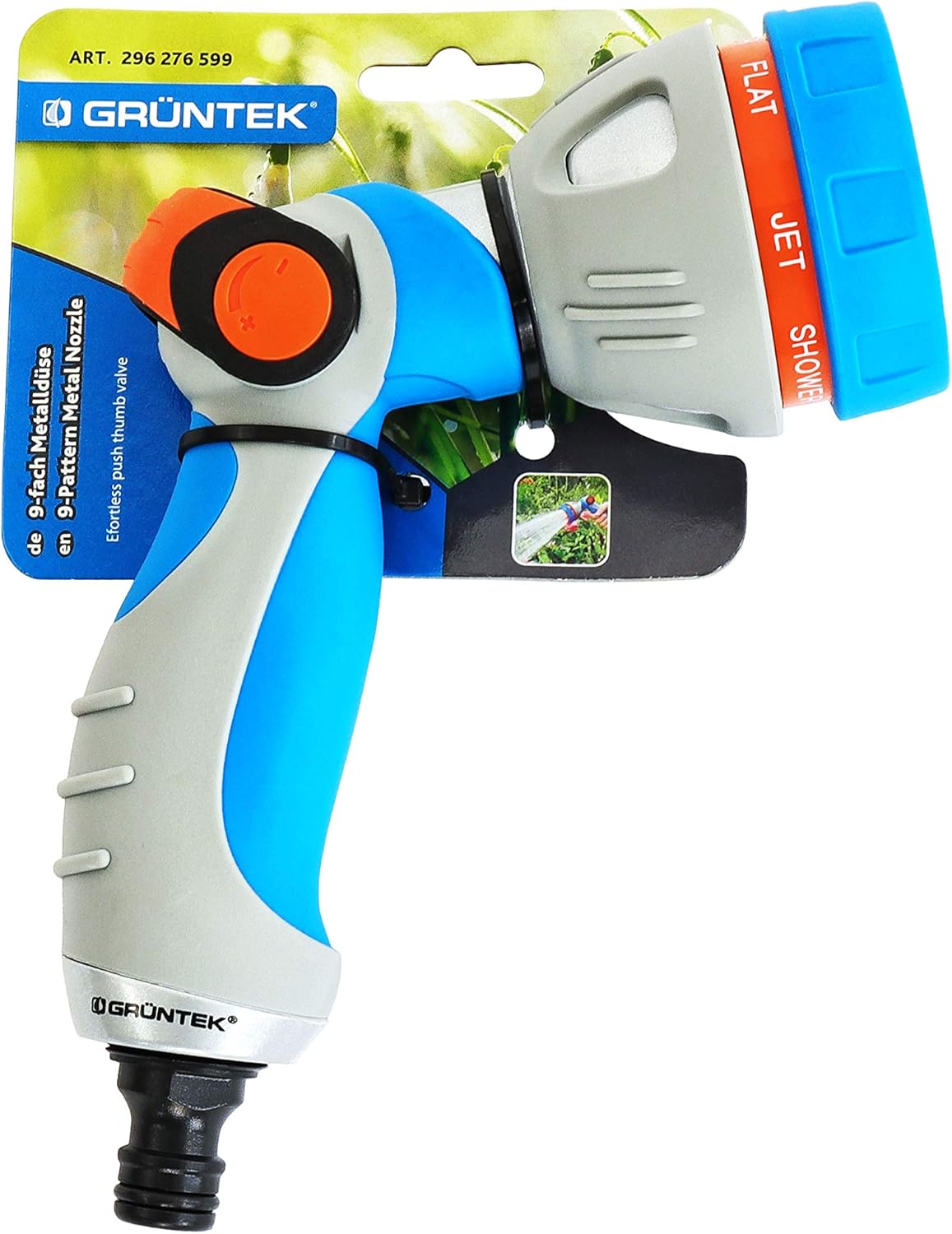 Thumbnail 6 de GRÜNTEK Pistola Acqua Giardino in Metallo PREMIUM – 7 spruzzi, alta pressione, compatibile con ogni tubo