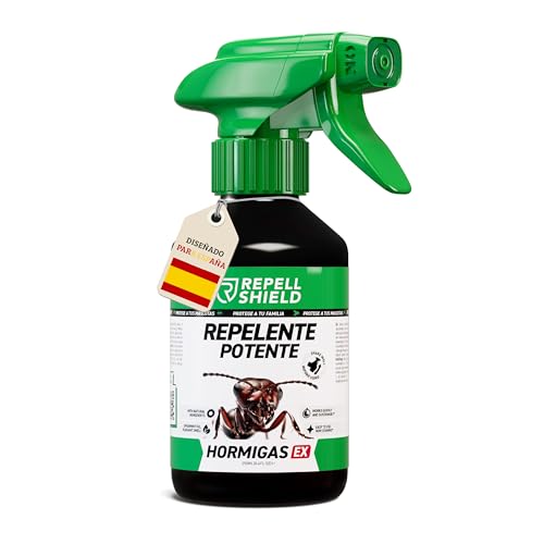 Detalle de RepellShield Spray Antihormigas Natural 250 ml: barrera duradera para interior y exterior