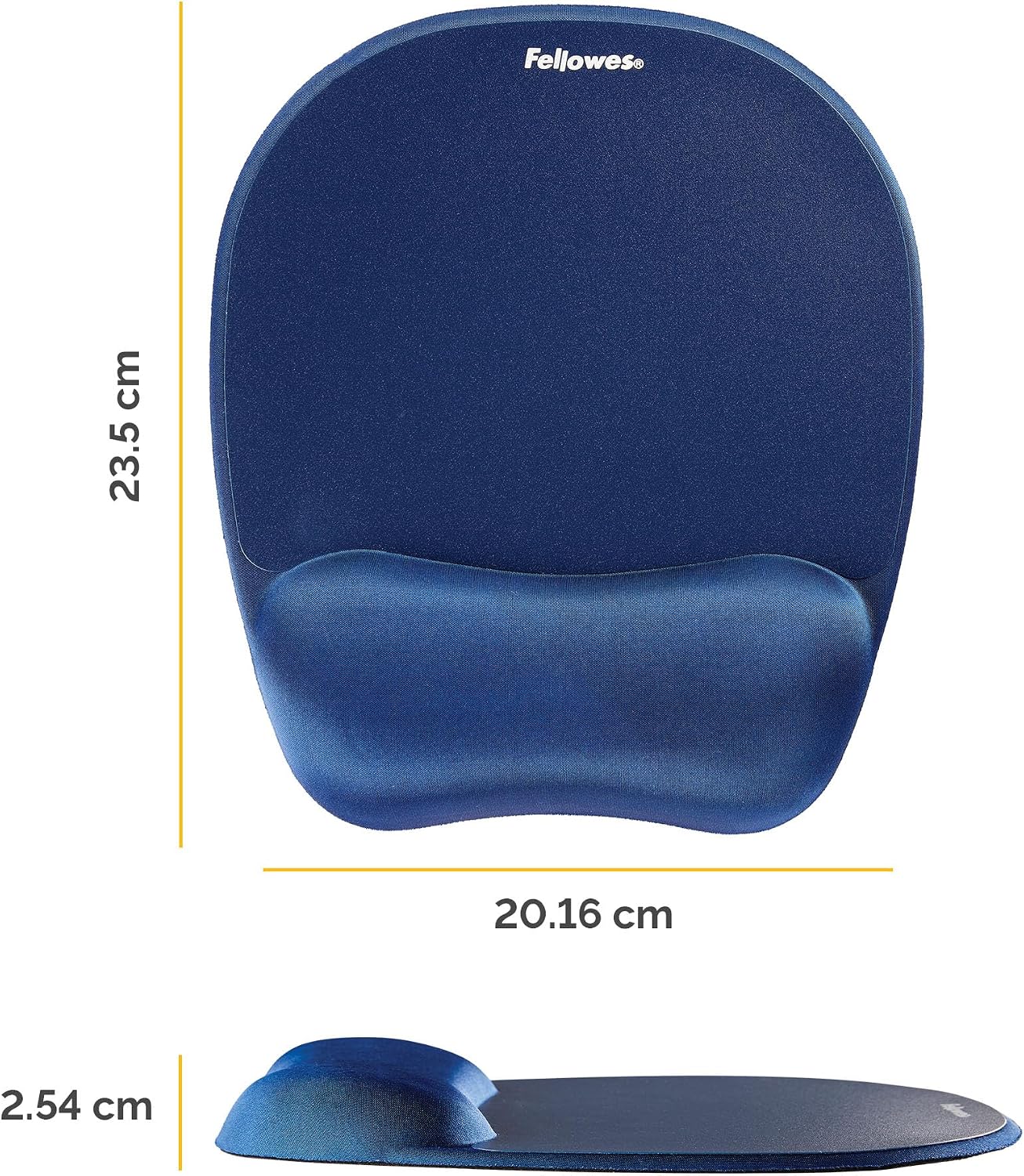 Thumbnail 1 de Fellowes Memory Foam Mouse Mat with Wrist Support – Sapphire