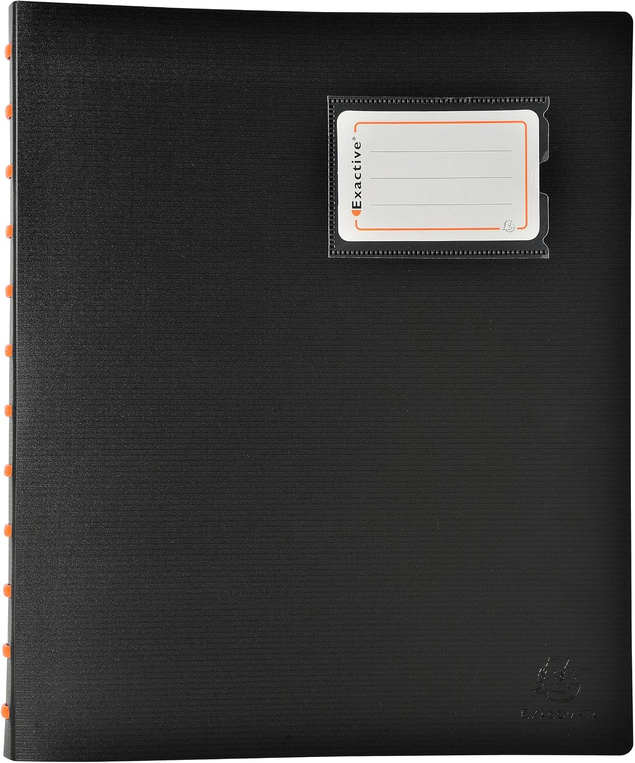 Detalle de Exacompta 86334E - Protège-documents Exactive amovible à anneaux, 60 vues, 30 pochettes A4, noir