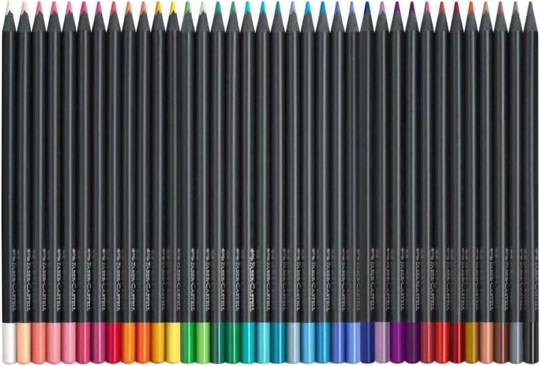 Detalle de Faber-Castell 116436 Black Edition: Set da 36 Matite Colorate con Impugnatura Ergonomica e Legno Sostenibile