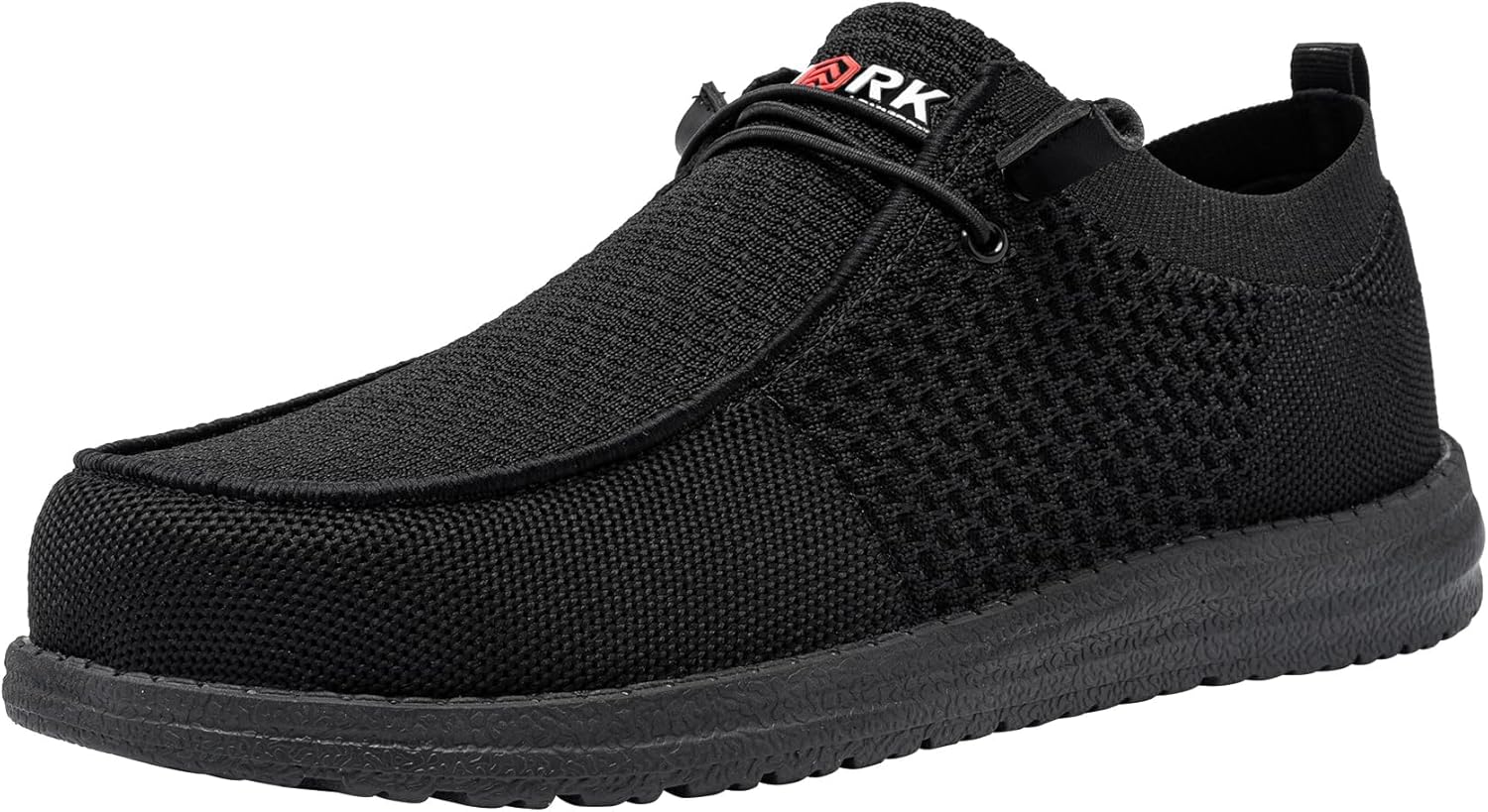 Detalle de LARNMERN Slip-On Steel Toe Shoes for Men (Lightweight, Comfortable Lounging & Walking Sneakers)