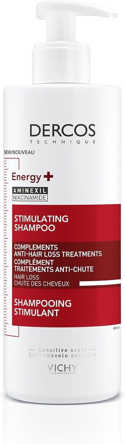 Detalle de Vichy Dercos Energy+ Anti-Hair Loss Stimulating Shampoo with Aminexil & Niacinamide (400ml)