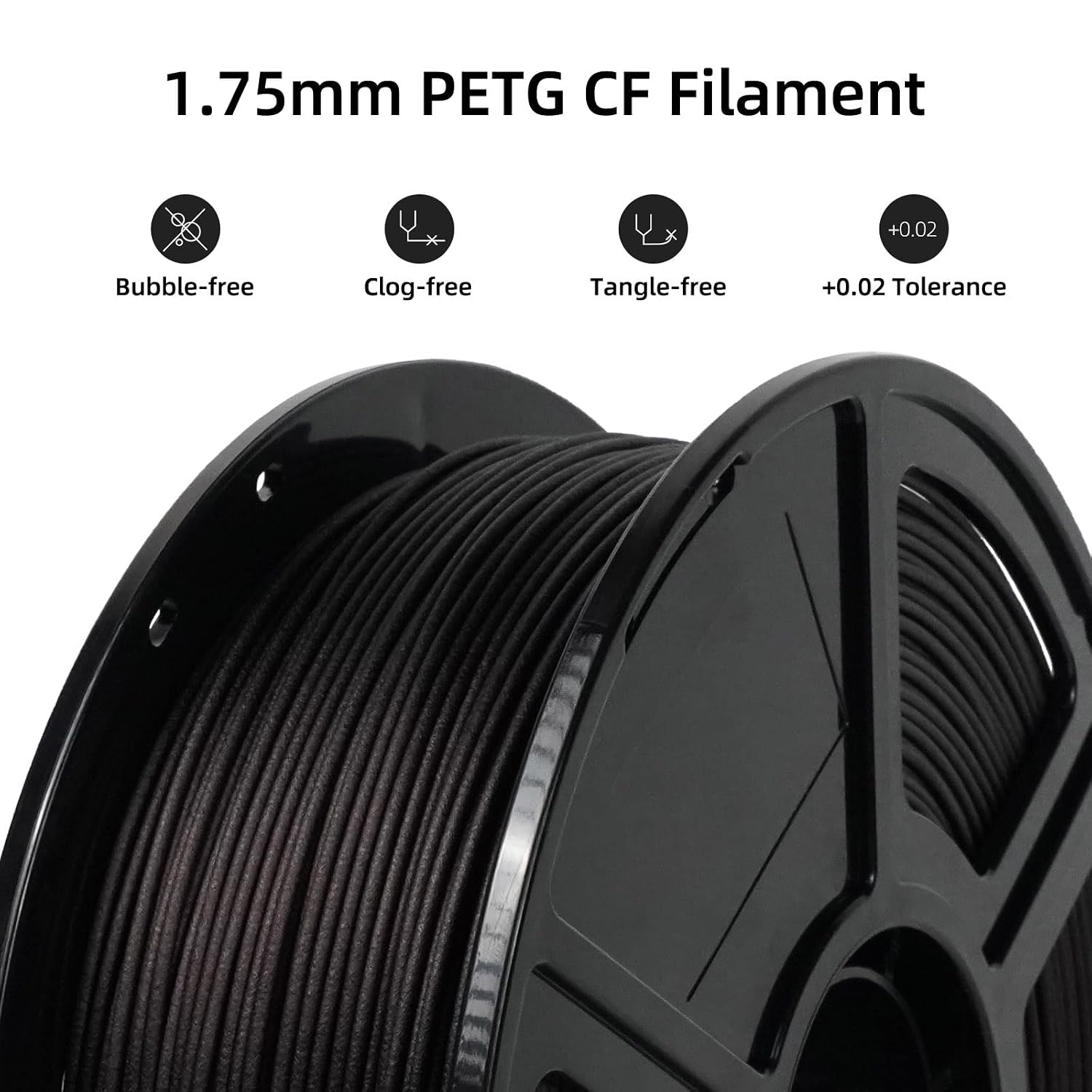 Detalle 2 de FLASHFORGE PETG CF 1.75mm 1kg filament