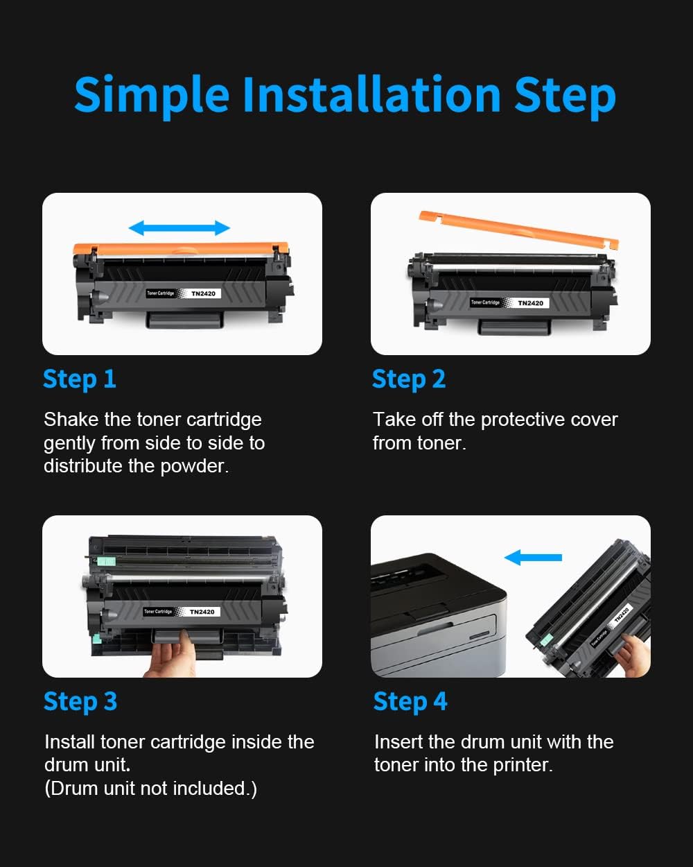 Detalle 1 de Compatible Brother TN2410 TN2420 toner