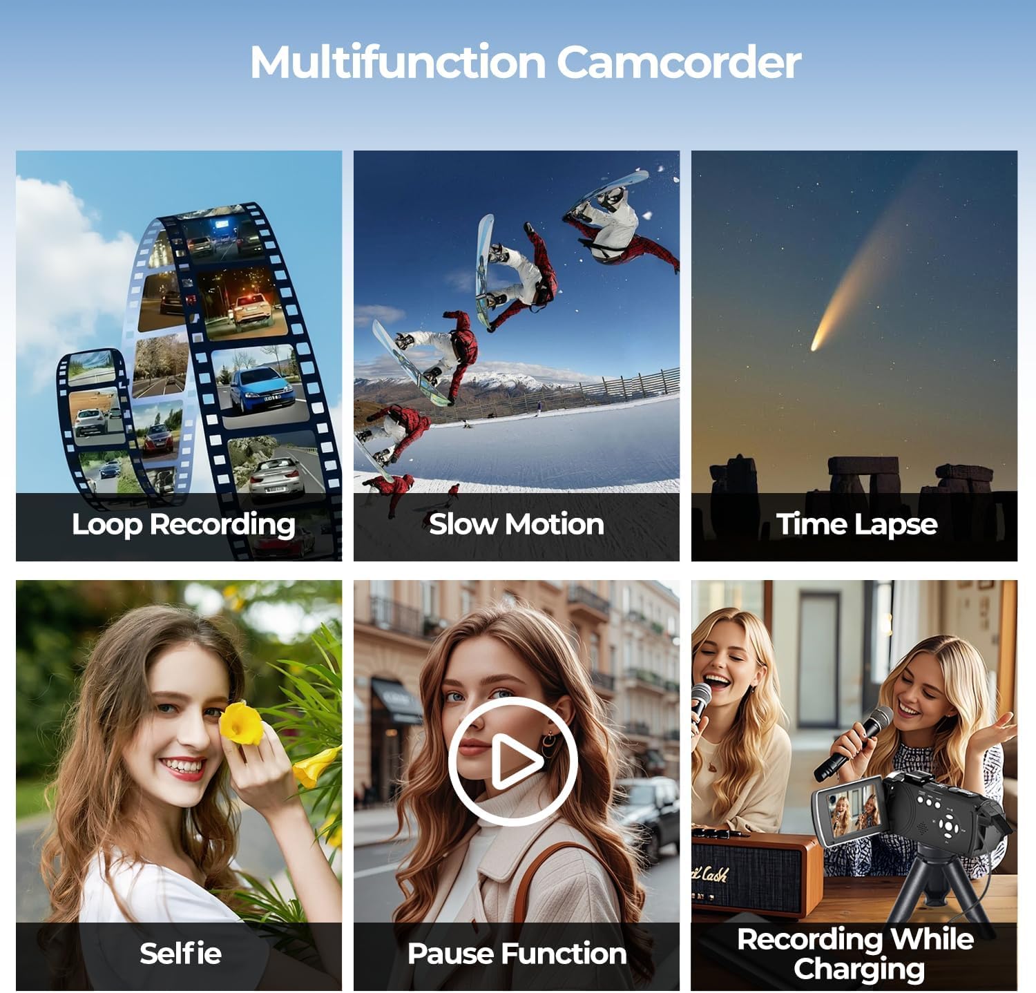 Thumbnail 6 de Camcorder Video Camera 4K 64MP with 18X zoom