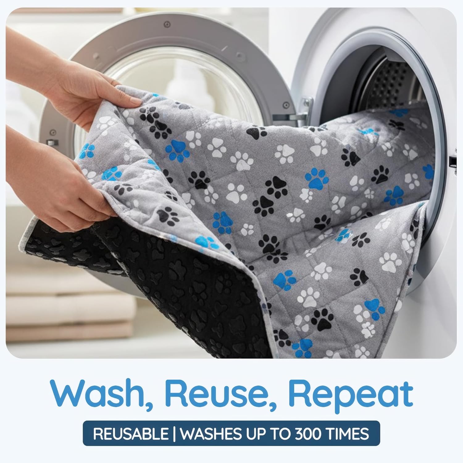 Thumbnail 6 de MAGNUS CREATIONS 5-Layer Washable Puppy Training Pads – Reusable 60×90 cm (2-Pack) for Medium & Large Dogs