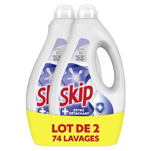 Detalle de Skip Lessive Liquide Tout en 1 Extra Détachant – 80 Lavages