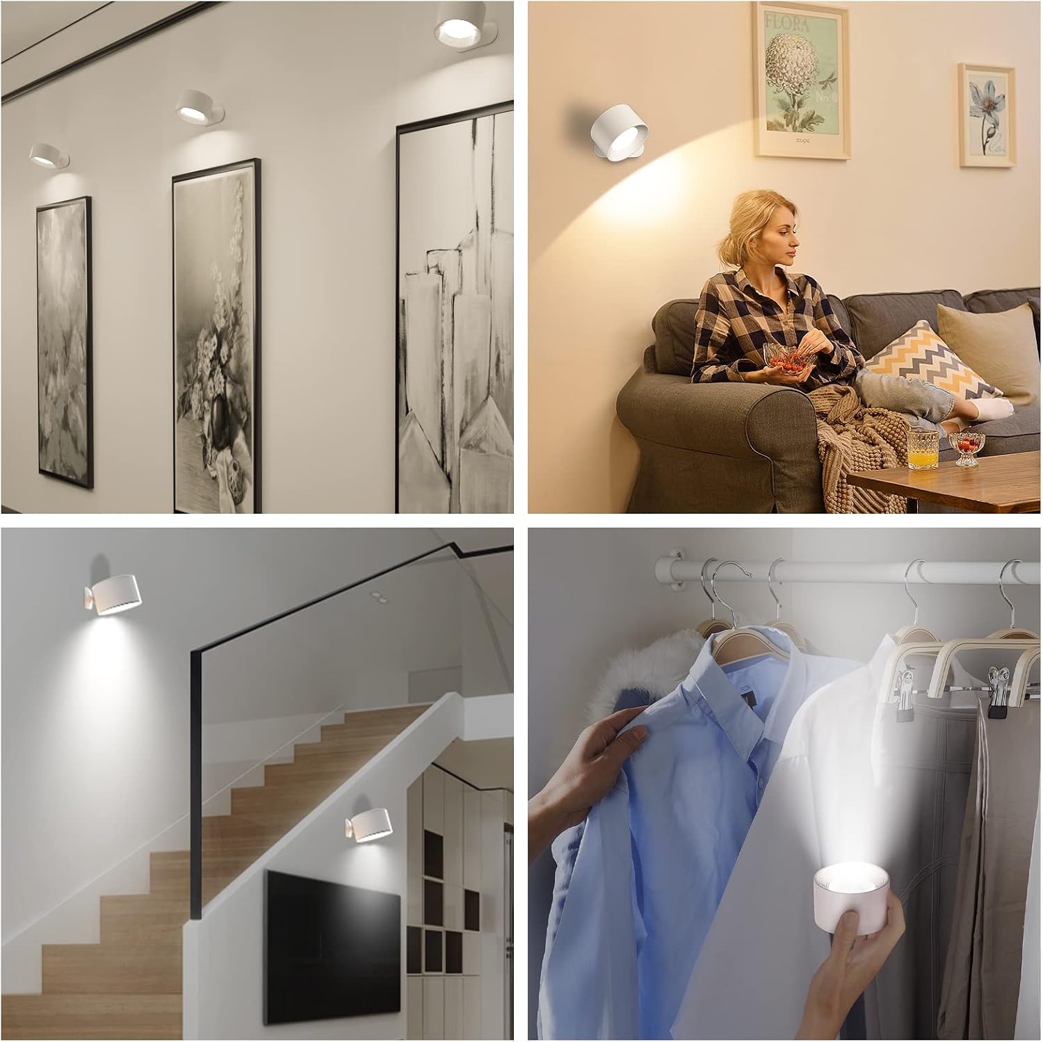Thumbnail 4 de Coollamp LED Wall Light 360° Rotate