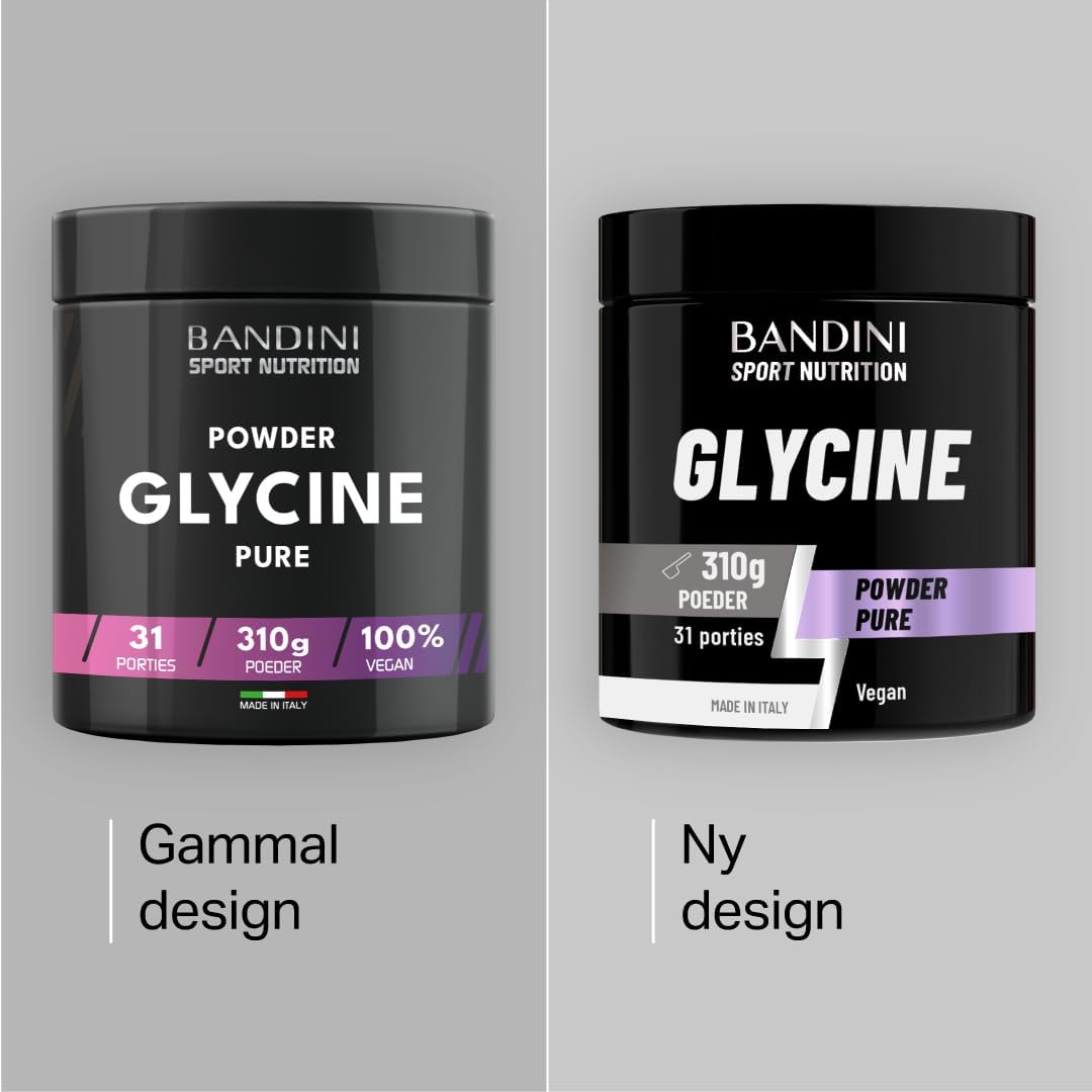 Detalle de BANDINI GLYCINE L-glycinepoeder 310 g, vegan en zonder toevoegingen