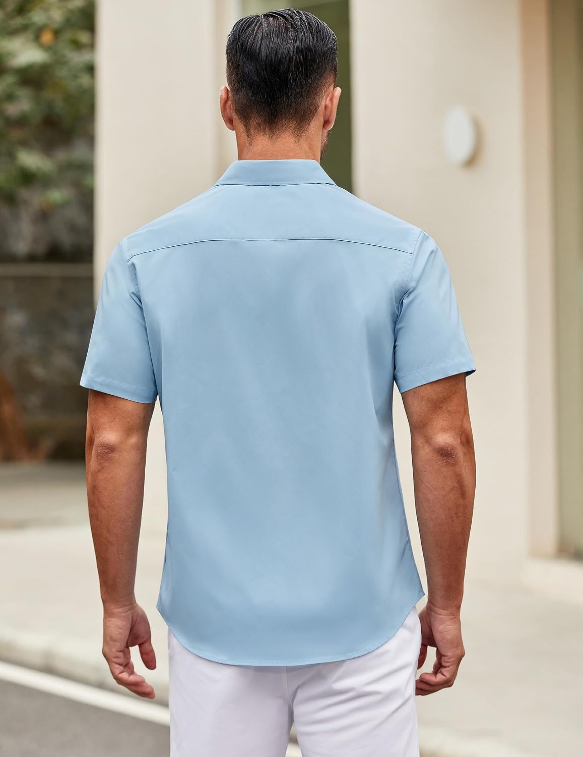 Thumbnail 4 de COOFANDY Men's Short-Sleeve Button-Down Shirt with Pocket