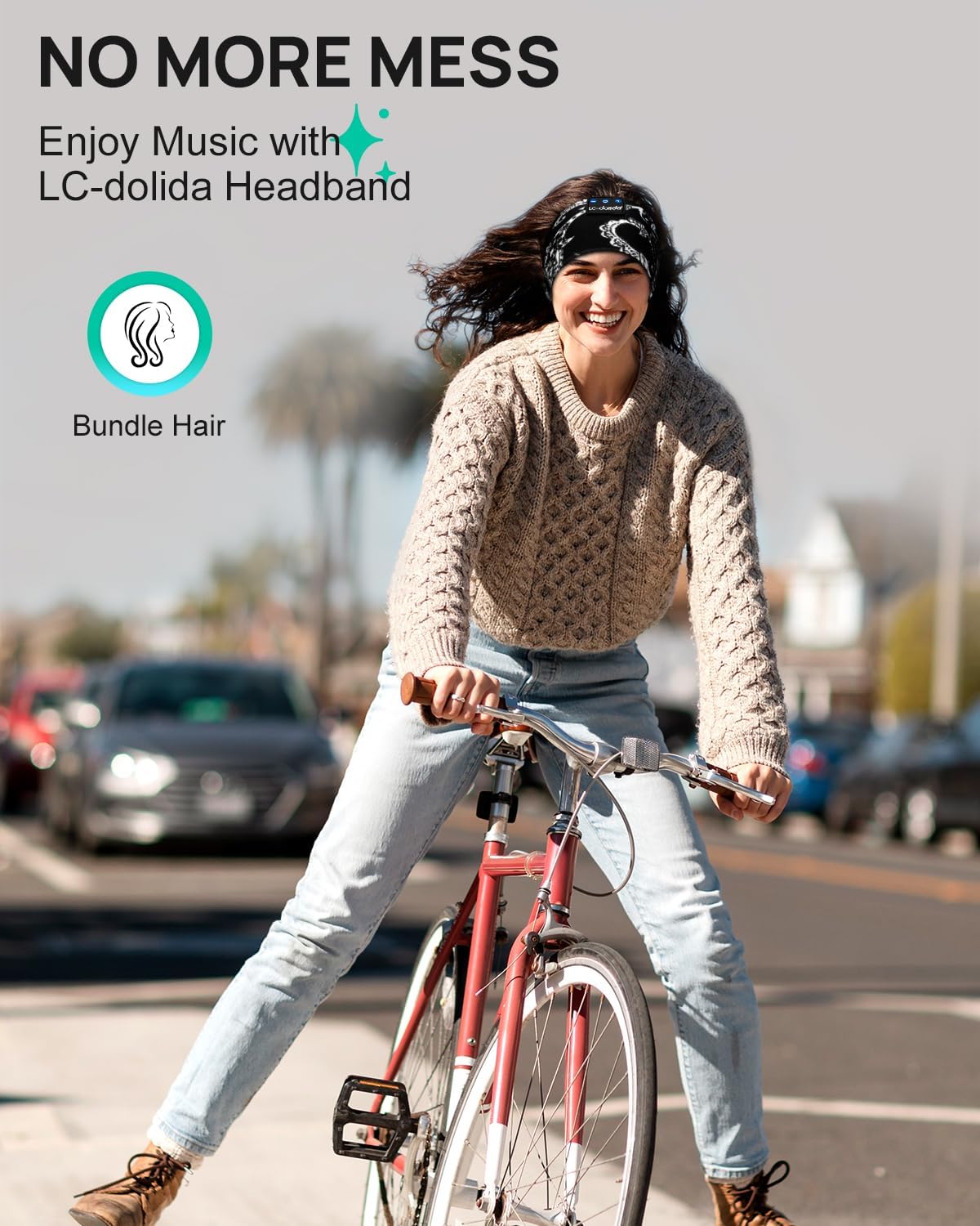 Thumbnail 4 de LC-dolida LC001 Bluetooth Sleep Headphones, Washable Headband with Mic