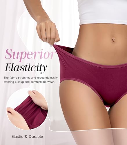 Thumbnail 1 de Culottes femme coton élastique taille moyenne – lot de 6