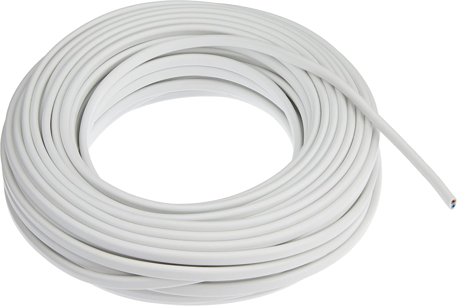 Detalle de Electraline 10904 Piattina Indivisibile H03VVH2-F 2x0.75 mm | 20 m Bianco