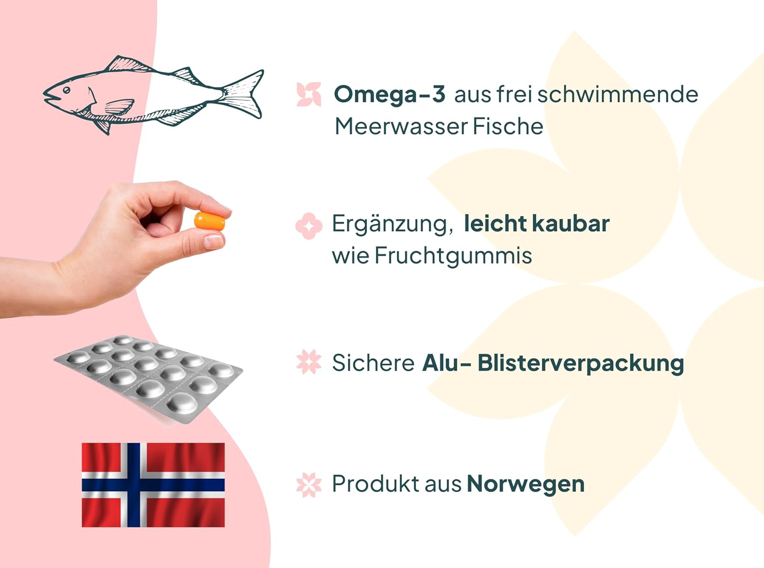 Thumbnail 4 de EasyFishoil Grow Omega-3 Kinder (1 Monat, 30 Kaugeleedrops) mit Vitaminen & Mineralstoffen