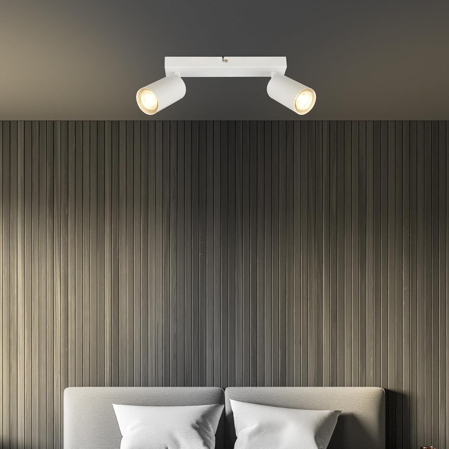 Detalle de Briloner Focos LED Orientables GU10, 9W, 25.5cm, Blanco