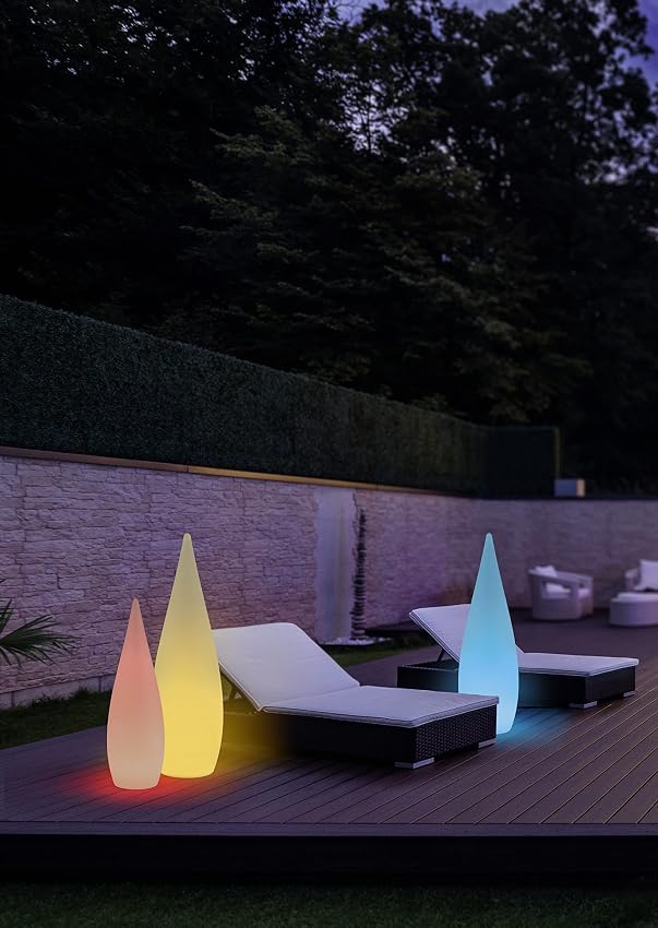 Detalle 2 de Reality Leuchten R45101101 Lámpara LED de pie para exteriores