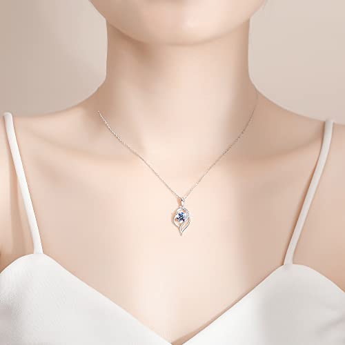Thumbnail 1 de Missia Moissanite S925 Silver Necklace in Walnut Gift Box — 1.0ct Pendant
