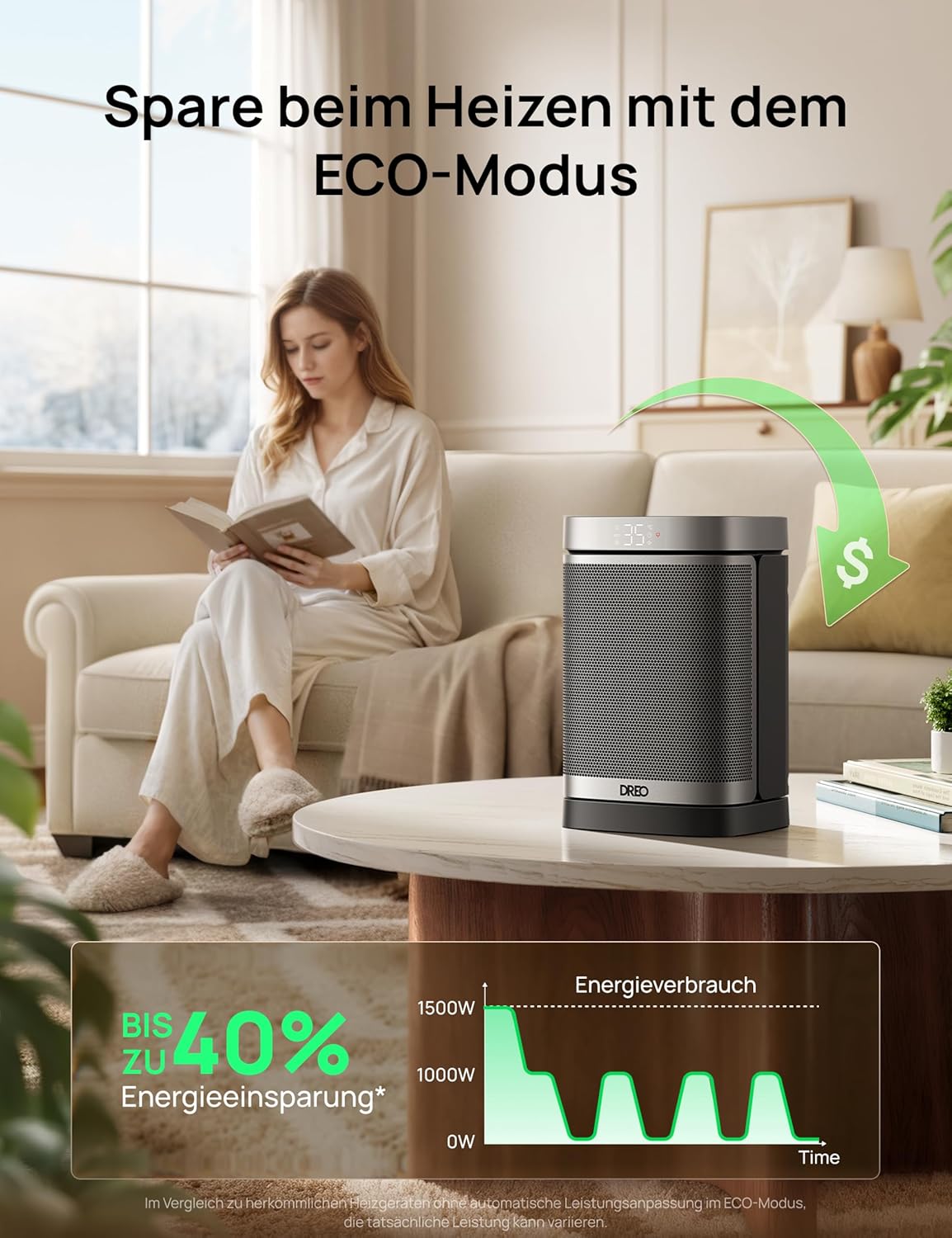 Thumbnail 5 de Dreo Heizlüfter 1500 W Energiesparend